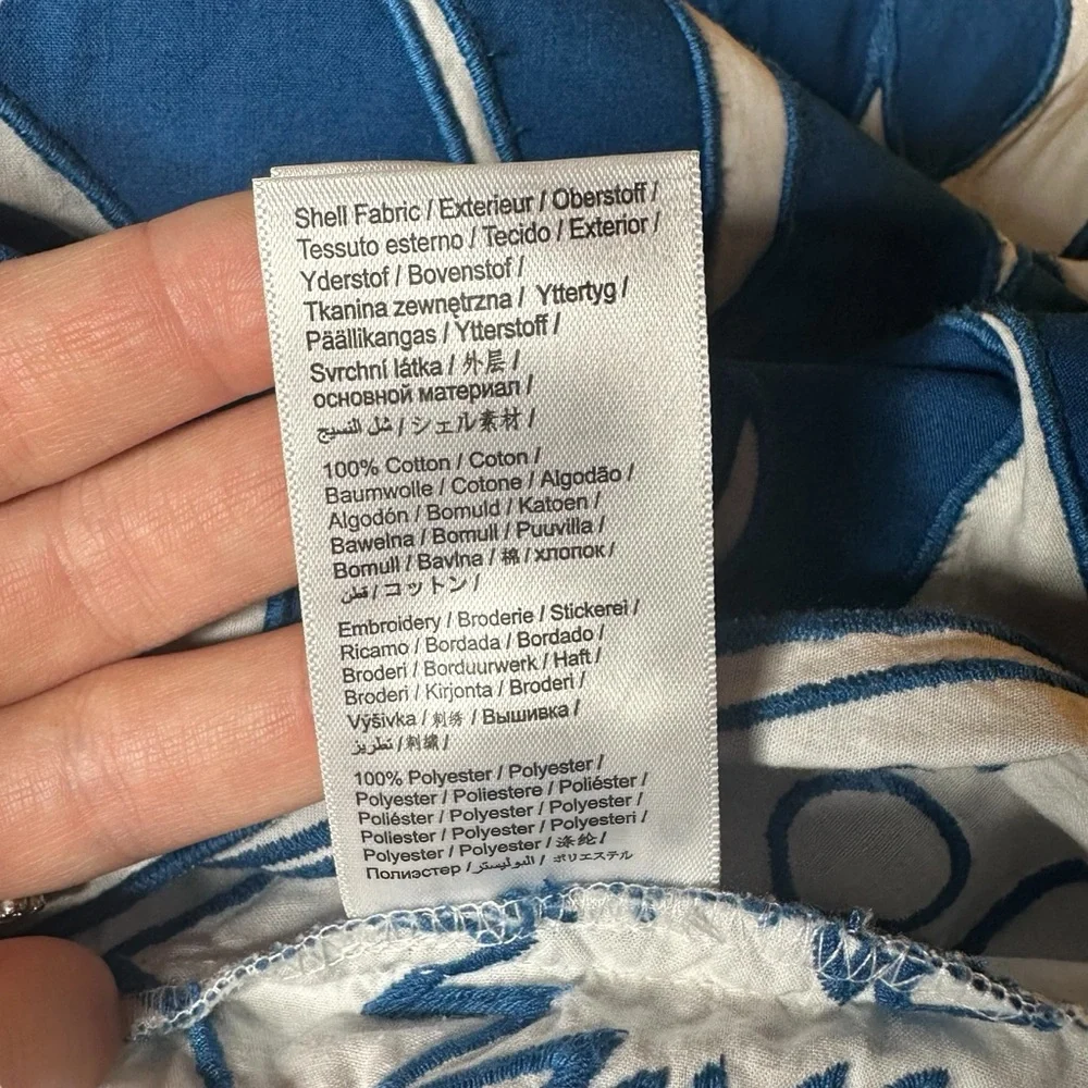 Farm Rio Embroidered Patchwork Maxi Tent Dress Size Large - Picture 11 of 16